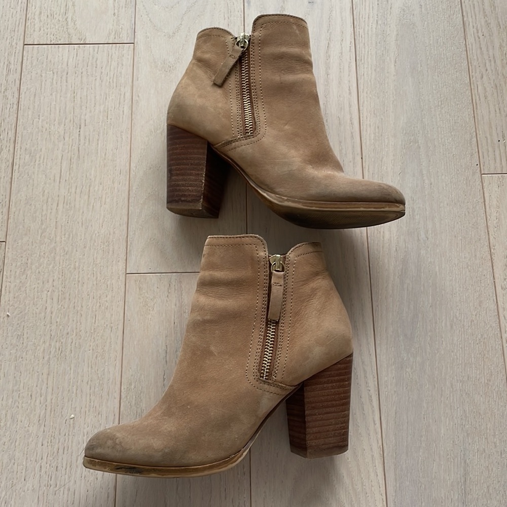Aldo Tan Suede Heeled Booties - Picture 6 of 10